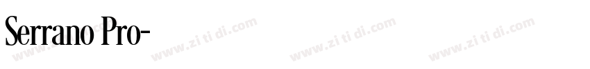 Serrano Pro字体转换